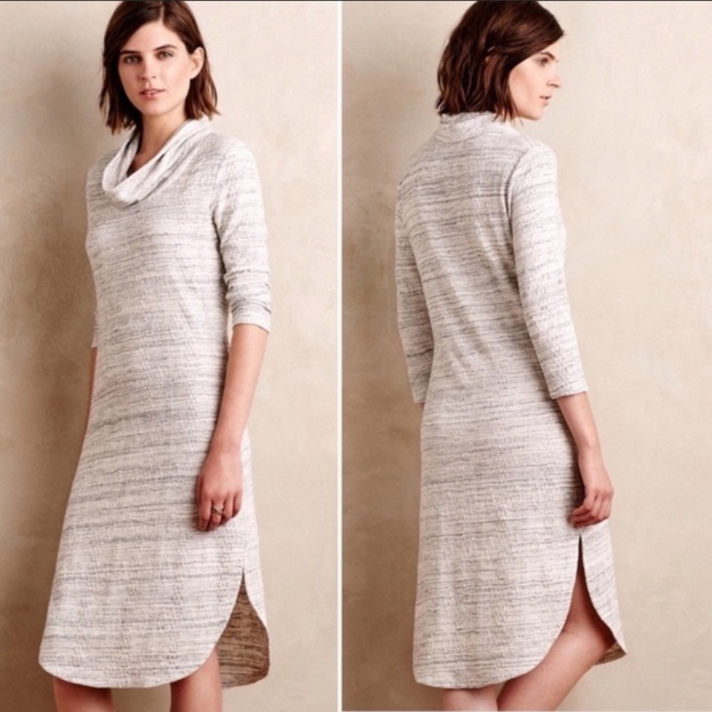 Anthropologie Cowl-neck Tunic Dress Small